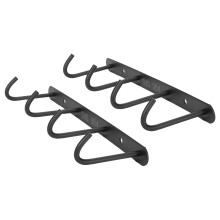 2Pièces Crochets Perçage En Acier Inoxydable Noir Pour Cuisine