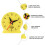 20Pcs Plastic Clock Models Time Teaching Aids Educational Toy for Kids 7