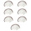 84 Pcs Natural Eyebrow Stickers Fake Eyebrow Paste 10