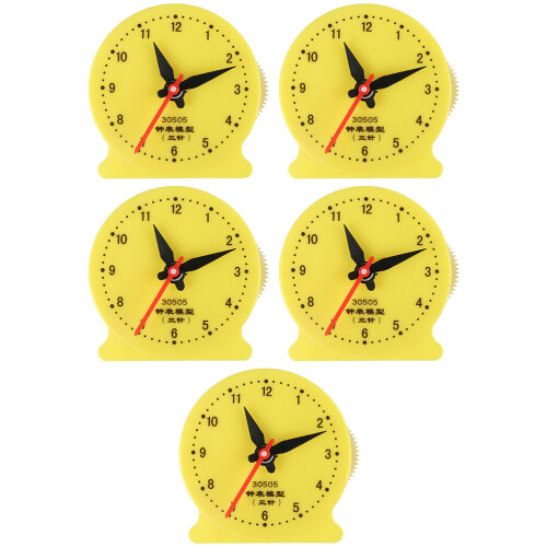 20Pcs Plastic Clock Models Time Teaching Aids Educational Toy for Kids 1
