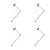 4Pièces Feu Signal Miniature Métal ABS Pour Décor Mini 11