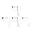 4Pièces Feu Signal Miniature Métal ABS Pour Décor Mini 9
