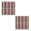 60Pièces Planches Sol En Bois Décor Mini Maison Accessoires Variés 4
