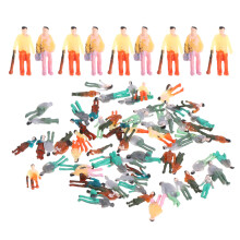 300Pièces Figurines Peintes Multicolores En Plastique Échelle N 1:150