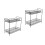 2Pcs Black Wrought Iron Multi-Storey Storage Rack 8