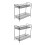 2Pcs Black Wrought Iron Multi-Storey Storage Rack 2