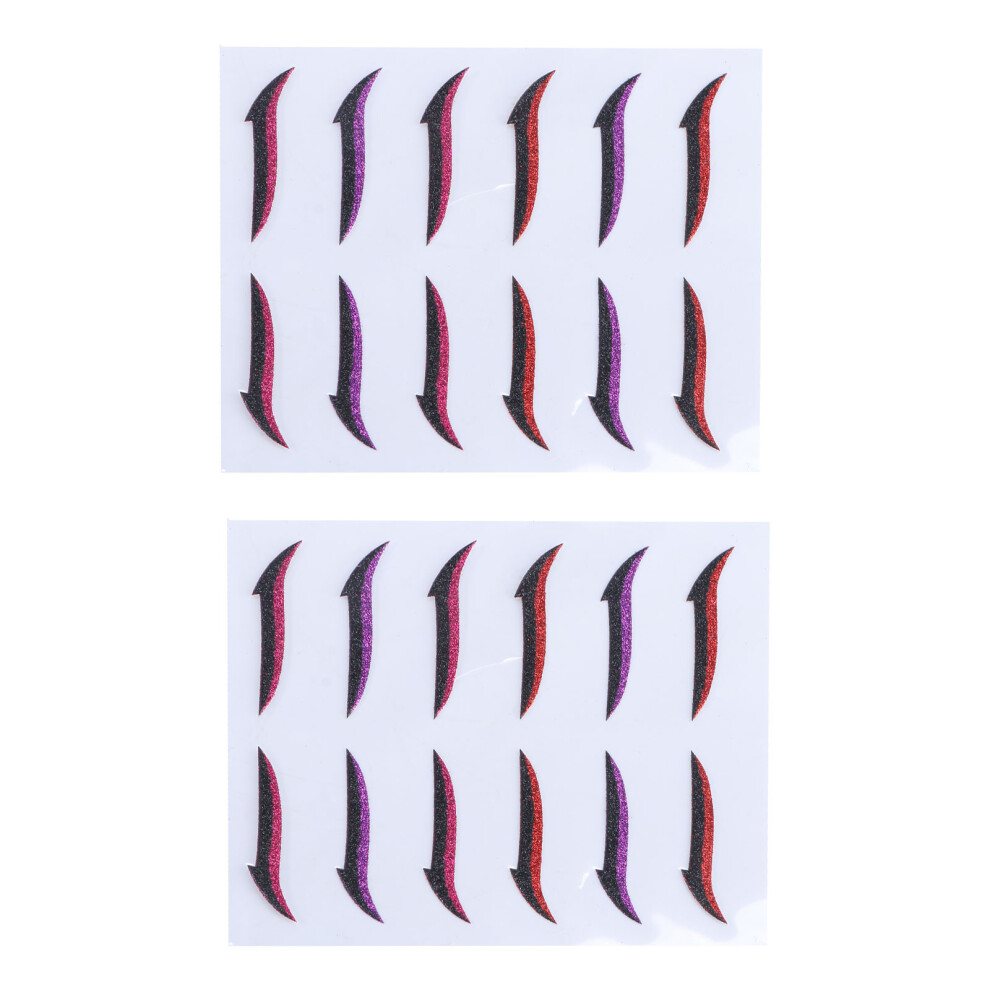 Vaguelly 24 Pairs Reusable Eyeliner Stickers Double Eyelid Tapes