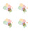 4Pcs Disappearing Silk Fake Thumb Tip Magic Trick Prop 9