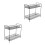 2Pcs Black Wrought Iron Multi-Storey Storage Rack 6