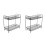 2Pcs Black Wrought Iron Multi-Storey Storage Rack 4