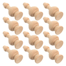 60 Pcs Decorative Wood Finials For Bed Posts Curtain Rods Staircases