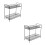 2Pcs Black Wrought Iron Multi-Storey Storage Rack 3