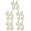 20Pièces De Remplacement Pour Trotteur Bébé Beige PP Durable 6