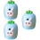 3Pcs Handheld Pencil Sharpener For Students Portable Carrot Shaped 9