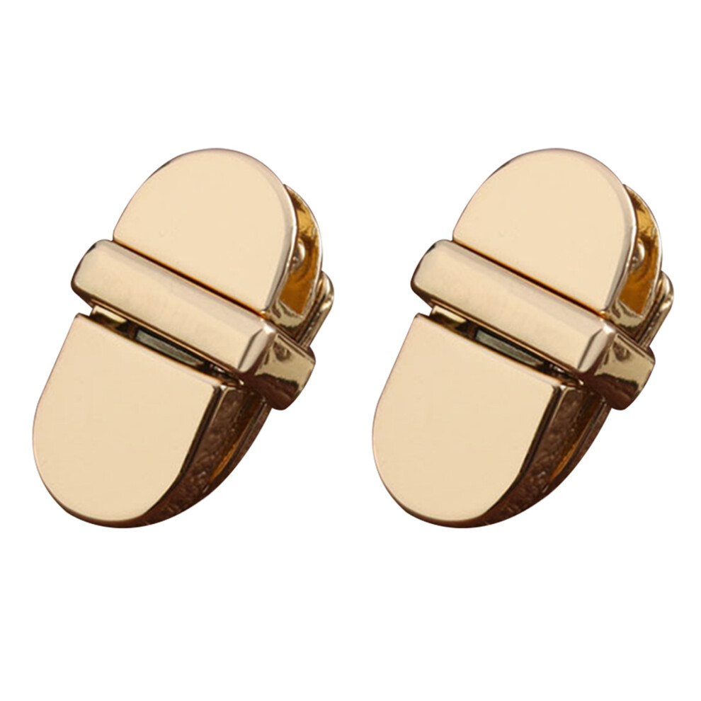 Vaguelly 2 Pieces Bag Fasteners For Making Handbag Lock Catch Clasps Purse