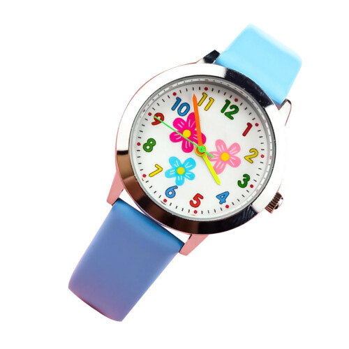Blue Adorable Kids Watch Creative Quartz Movement for Students