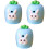 3Pcs Handheld Pencil Sharpener For Students Portable Carrot Shaped 5