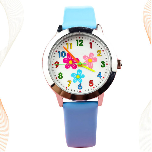 Blue Adorable Kids Watch Creative Quartz Movement for Students 1