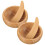 2Pièces Bols Bambou Kaki Compacts Pour Préparation Masques 10