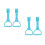 4 Pcs Plastic Pull Up Rings For Walking Training 8