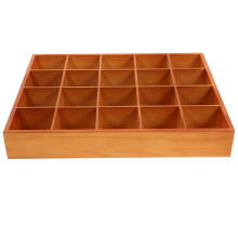 2Pcs Wooden Sorting Tray With Divided Compartments Organizer Box