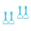 4 Pcs Plastic Pull Up Rings For Walking Training 6