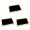 3Pcs 30X20Cm Chalkboard Single-Sided Erasable Message Board Black 2