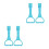 4 Pcs Plastic Pull Up Rings For Walking Training 9