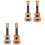 4 Pcs Small Guitar Simulation Ukulele For Kids Musical Learning 5
