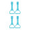 4 Pcs Plastic Pull Up Rings For Walking Training 5