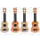4 Pcs Small Guitar Simulation Ukulele For Kids Musical Learning 4