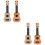 4 Pcs Small Guitar Simulation Ukulele For Kids Musical Learning 8