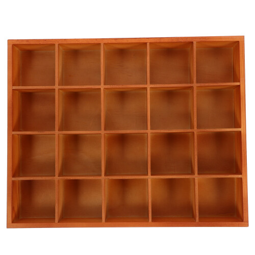 2Pcs Wooden Sorting Tray With Divided Compartments Organizer Box 1