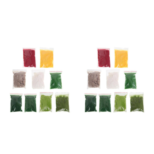 18 Pcs Static Grass For Diy Miniature Scenery And Model Railroads 2