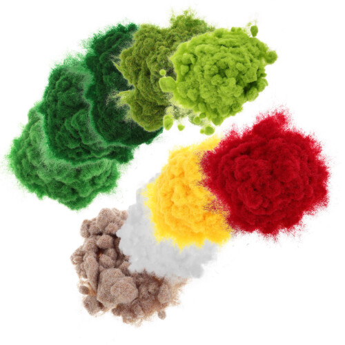 18 Pcs Static Grass For Diy Miniature Scenery And Model Railroads 1