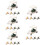 25 Pcs Mini Golf Cart Models Small Figurines For Sand Table Play 10