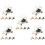 25 Pcs Mini Golf Cart Models Small Figurines For Sand Table Play 5