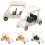 25 Pcs Mini Golf Cart Models Small Figurines For Sand Table Play 2