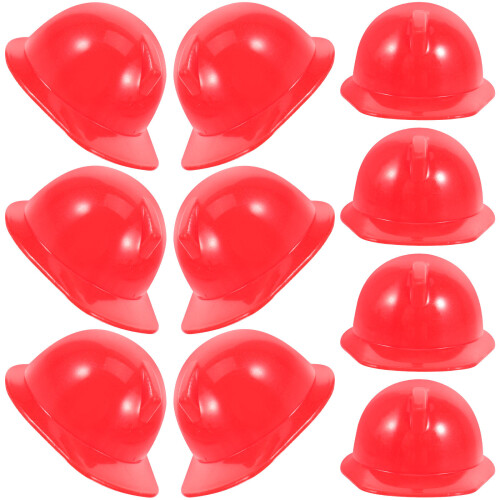30Pcs Red Mini Safety Plastic Doll Hat Pet Accessories 2