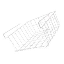 2 Pcs Storage Rack For Cabinet Organizing Iron Shelf Holder White