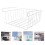 2 Pcs Storage Rack For Cabinet Organizing Iron Shelf Holder White 9