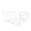 2 Pcs Storage Rack For Cabinet Organizing Iron Shelf Holder White 2
