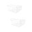 2 Pcs Storage Rack For Cabinet Organizing Iron Shelf Holder White 8