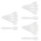 300 Pcs Disposable Frosted Tip Spatula For Cosmetic Mixing Sampling 6