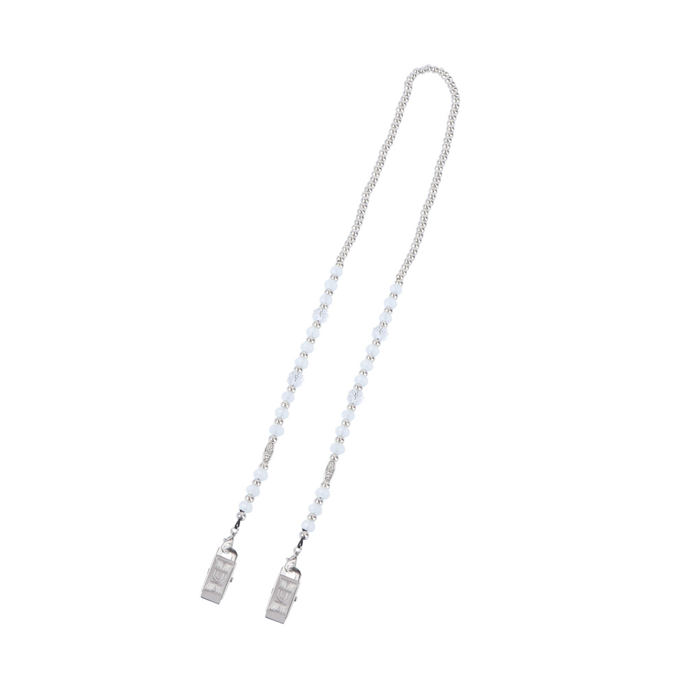 Aboofan 3 Pcs Beaded Eyeglasses Chain Mask Hanging Rope With Clip
