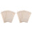 20Pièces Étui Beige En Coton Lin Pour Pailles Réutilisables 6