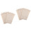 20Pièces Étui Beige En Coton Lin Pour Pailles Réutilisables 8