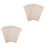20Pièces Étui Beige En Coton Lin Pour Pailles Réutilisables 7