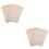 20Pièces Étui Beige En Coton Lin Pour Pailles Réutilisables 10