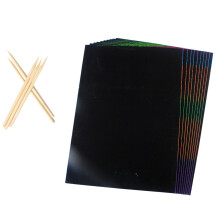 110 Pcs Scratch Sheets With Wooden Stylus